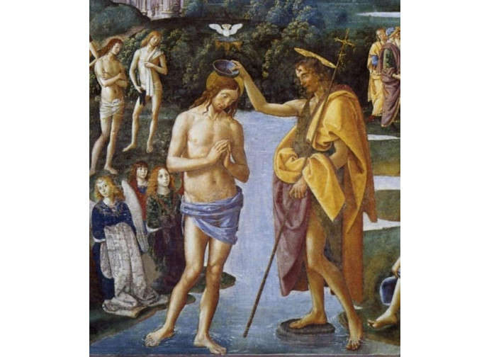 Il battesimo di Gesù - il Perugino